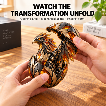 🥚✨ 2-in-1 Transforming Mechanical Fantasy Eggs – Griffin & Phoenix Collectible Figures