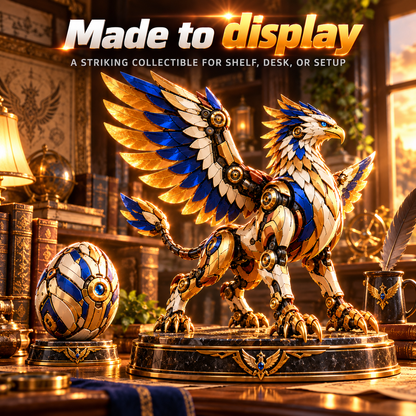 🥚✨ 2-in-1 Transforming Mechanical Fantasy Eggs – Griffin & Phoenix Collectible Figures