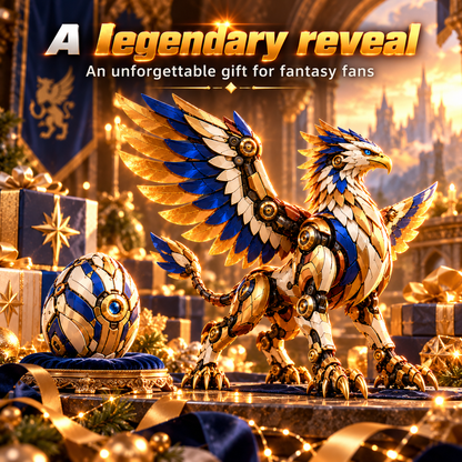 🥚✨ 2-in-1 Transforming Mechanical Fantasy Eggs – Griffin & Phoenix Collectible Figures