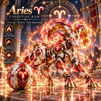 Zodiac Guardian Eggs – Aries illustration