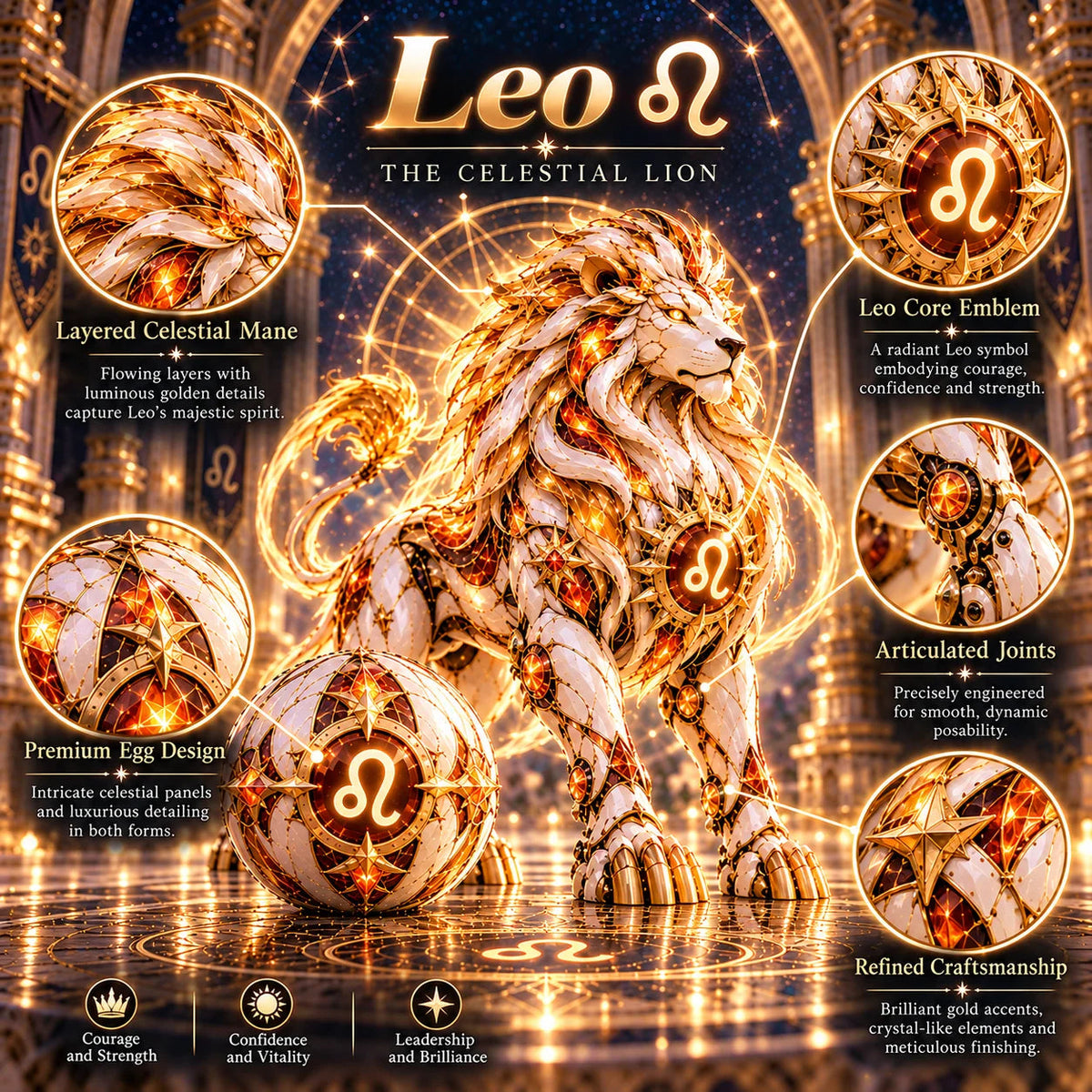 Zodiac Guardian Eggs – Detail Highlights