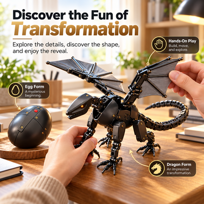 🥚🐉 DragonMorph – Magical Egg-to-Dragon Transforming Mechanical Toy | Unique Gift for Dragon Lovers