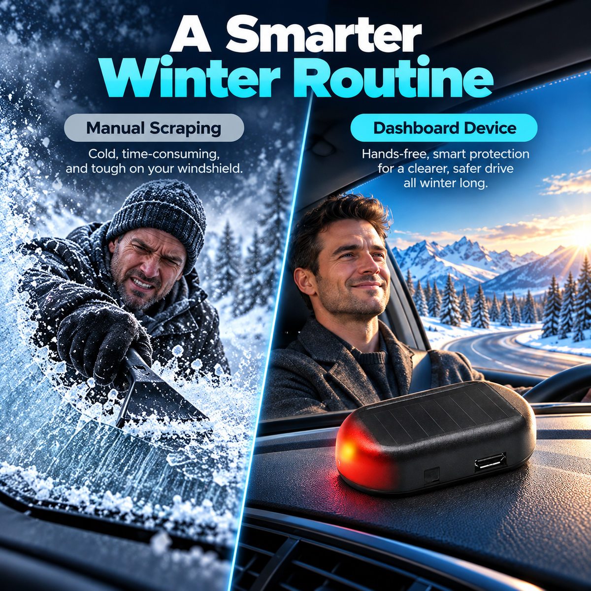 ❄️ Electromagnetic Snow & Ice Device for Cars – Winter Windshield Accessory 🚗