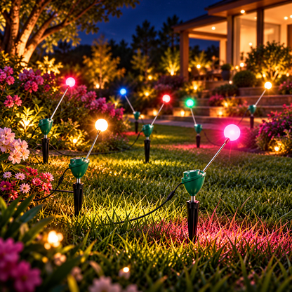 ✨ RGB Dancing Firefly Garden Lights – 7-Color Changing Motion Lights for Outdoor Garden & Landscape Decor