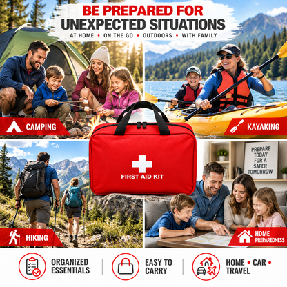 🚑 330-Piece Waterproof Emergency First Aid Kit – Complete Survival & Safety Set 🩹