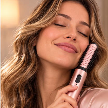 ✨ Cordless Ceramic Hair Curler – Portable Mini Curling Iron with 3 Heat Settings