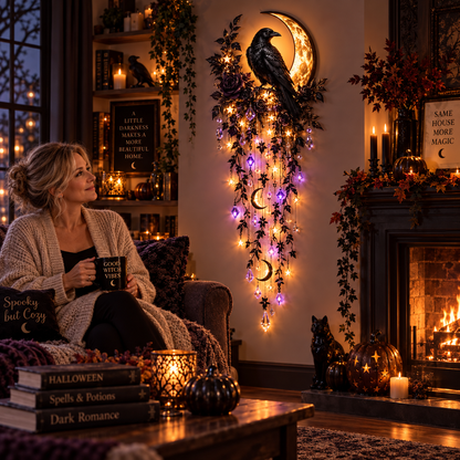 🎃 Elegant Halloween Cascade Wall Lights 👻 Spooky Decor