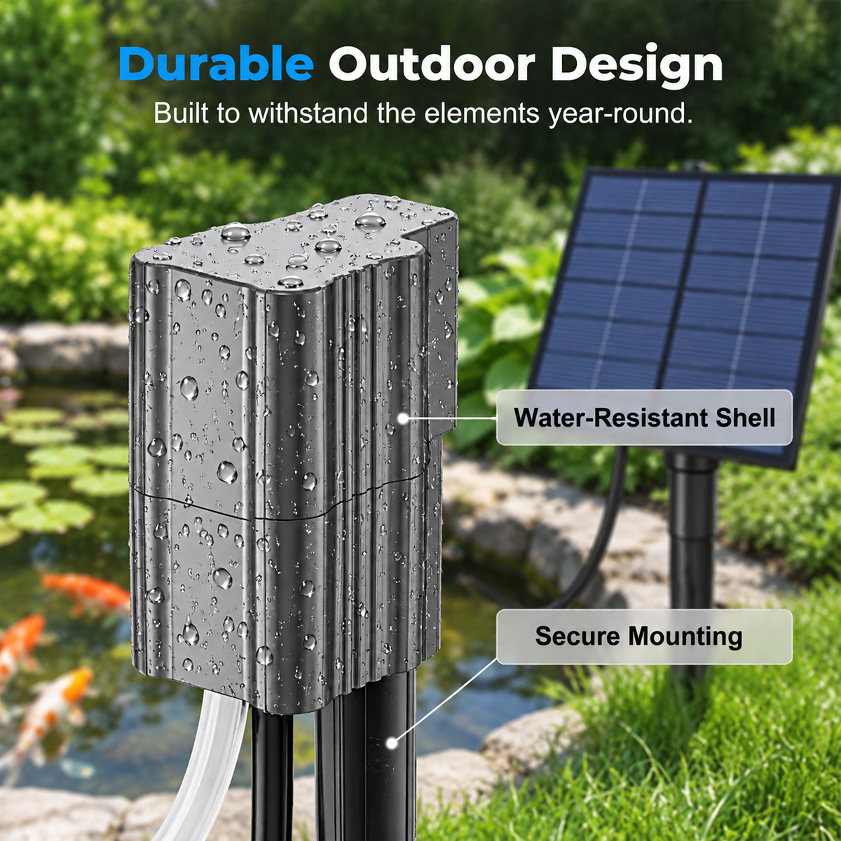 ☀️Solar Pond Aerator with Air Pump🐟