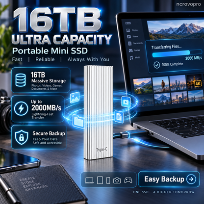 Portable Type-C Mini SSD – Compact External Storage Drive