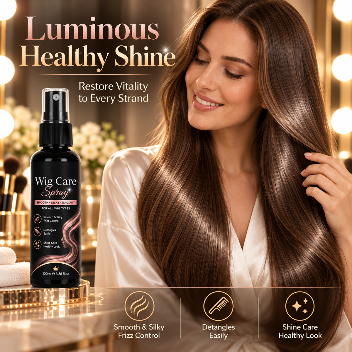 Multi-Purpose Wig Care Spray – 100ml Detangling Styling Care