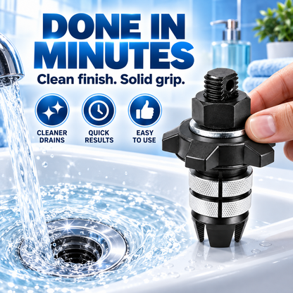 2-in-1 Tub Drain Removal & Installation Tool – Expanding Grip Design