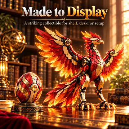 🐦‍🔥 2-in-1 Transforming Mechanical Phoenix Egg – Winged Fantasy Figure