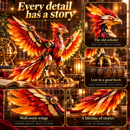 🐦‍🔥 2-in-1 Transforming Mechanical Phoenix Egg – Winged Fantasy Figure