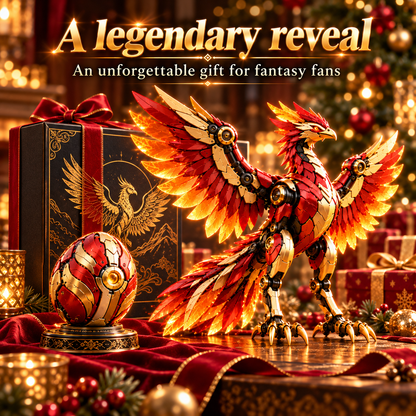 🐦‍🔥 2-in-1 Transforming Mechanical Phoenix Egg – Winged Fantasy Figure