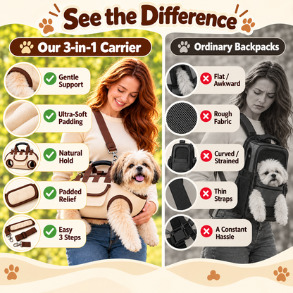 😽Hands-Free Pet Sling & Harness Carrier 🐾🐶