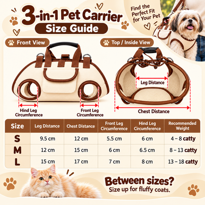 😽Hands-Free Pet Sling & Harness Carrier 🐾🐶