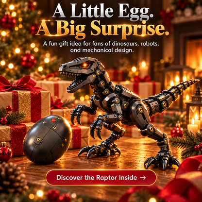 Egg to Raptor – 2-in-1 Transforming Mechanical Dinosaur Figure