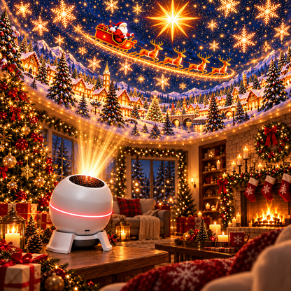 🎅 Christmas Projection Night Light – Turn Any Room Into a Holiday Wonderland