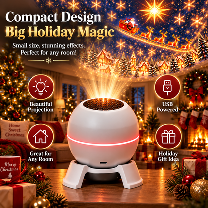 🎅 Christmas Projection Night Light – Turn Any Room Into a Holiday Wonderland