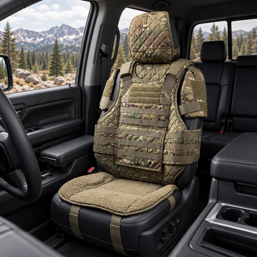 🚙Rugged MOLLE Truck Seat Cover – Tactical Storage, Seat Protection & Comfort