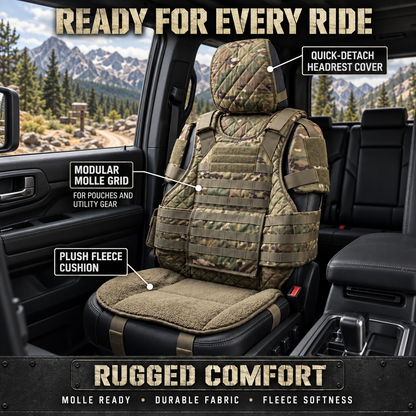 🚙Rugged MOLLE Truck Seat Cover – Tactical Storage, Seat Protection & Comfort