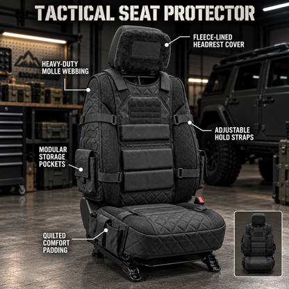 🚙Rugged MOLLE Truck Seat Cover – Tactical Storage, Seat Protection & Comfort