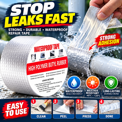 🛠️ Heavy-Duty Aluminum Foil Repair Tape – Moisture-Resistant Sealing & Repair