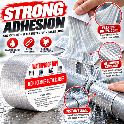 🛠️ Heavy-Duty Aluminum Foil Repair Tape – Moisture-Resistant Sealing & Repair