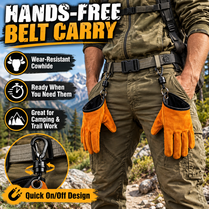 Outdoor Thickened Wear-Resistant Cowhide Work Gloves