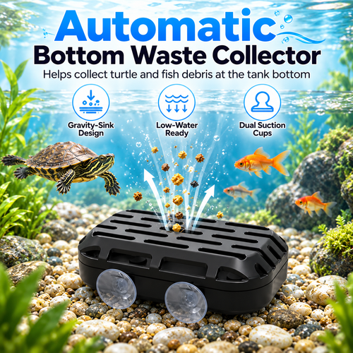 Turtle Tank Waste Collector | Aquarium Cleaning Accessory