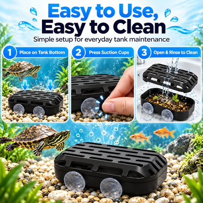 Turtle Tank Waste Collector | Aquarium Cleaning Accessory