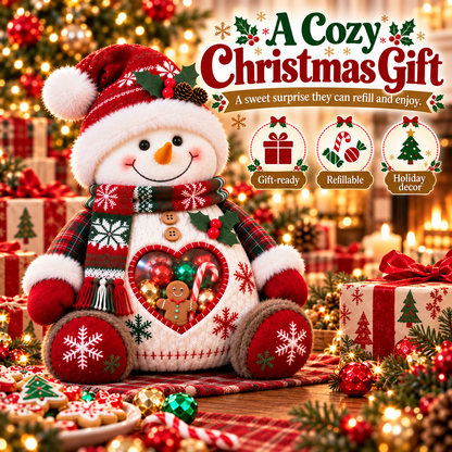 💯🎅 Refillable Christmas Figurine Treat Holder