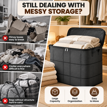 📦 Giant Foldable Storage Bag – Large Capacity Organizer for Bedding, Clothes & Blankets 🌟