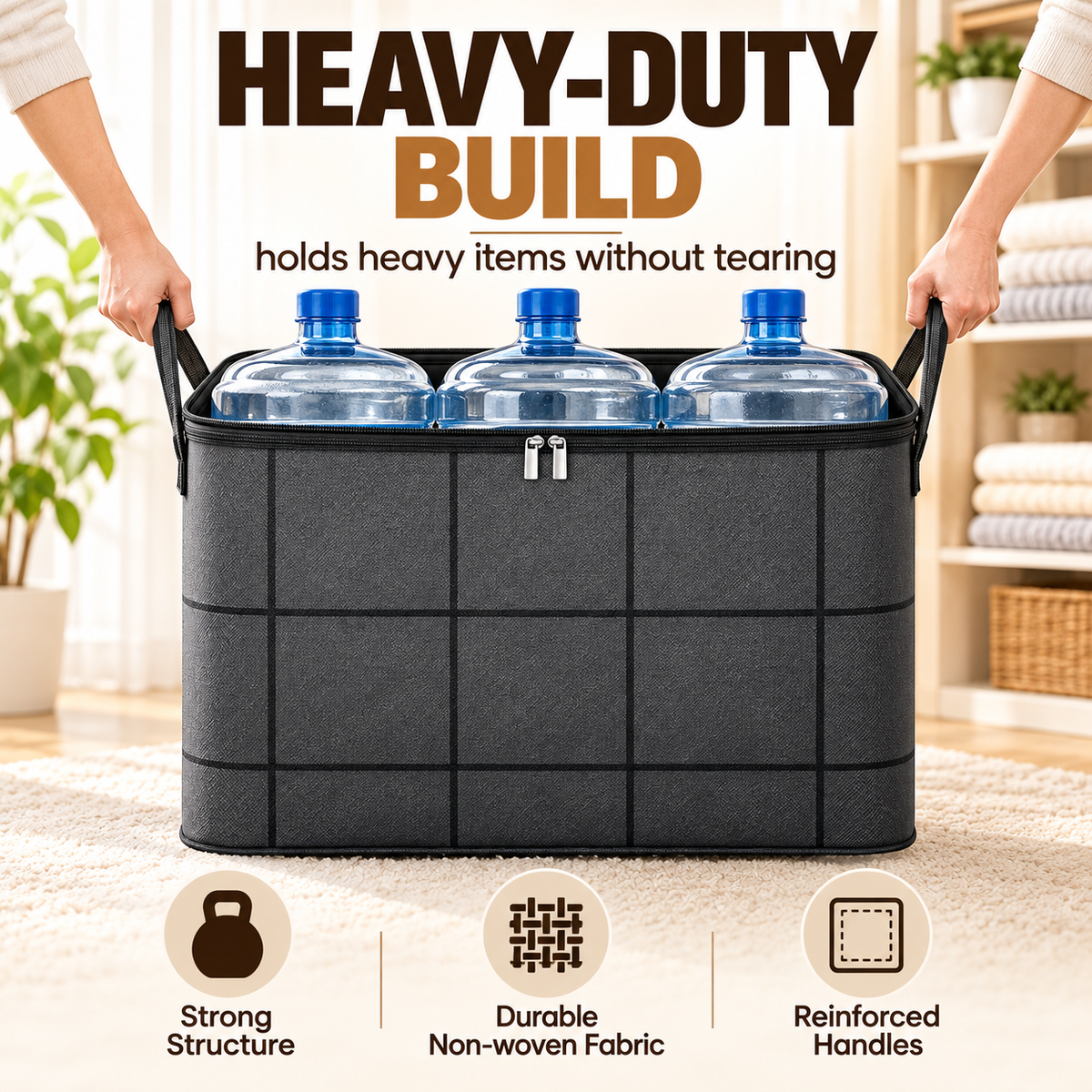 📦 Giant Foldable Storage Bag – Large Capacity Organizer for Bedding, Clothes & Blankets 🌟