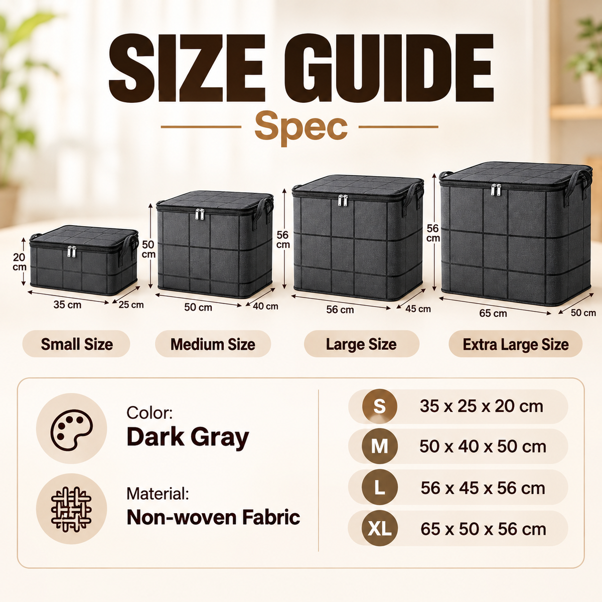 📦 Giant Foldable Storage Bag – Large Capacity Organizer for Bedding, Clothes & Blankets 🌟