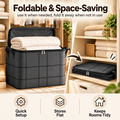 📦 Giant Foldable Storage Bag – Large Capacity Organizer for Bedding, Clothes & Blankets 🌟