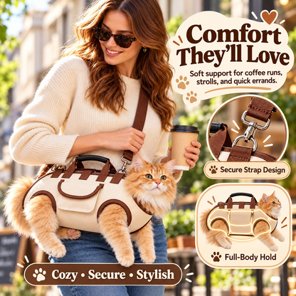😽Hands-Free Pet Sling & Harness Carrier 🐾🐶