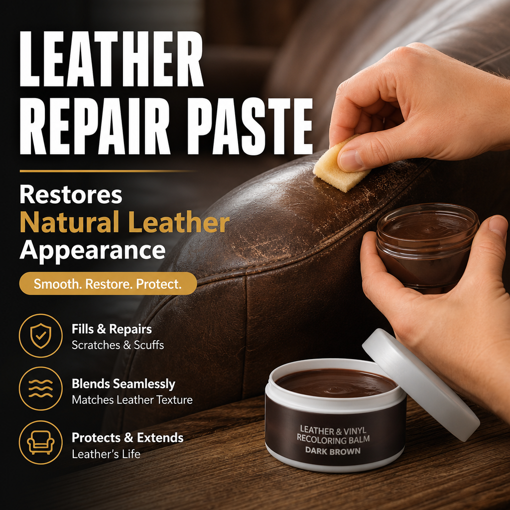 🔥Leather Repair Paste – Fix Cracks, Scratches & Tears