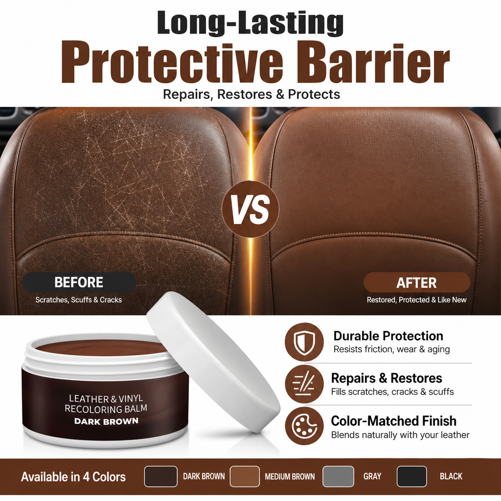 🔥Leather Repair Paste – Fix Cracks, Scratches & Tears