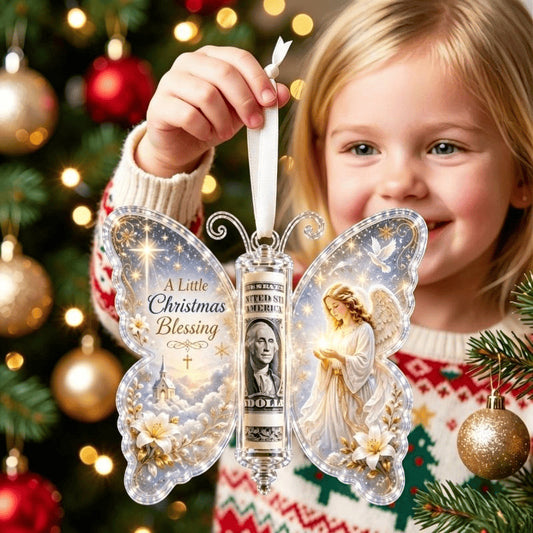 🎄 Christmas Money Butterfly Ornament – Creative Cash Gift Holder Keepsake 🦋💵