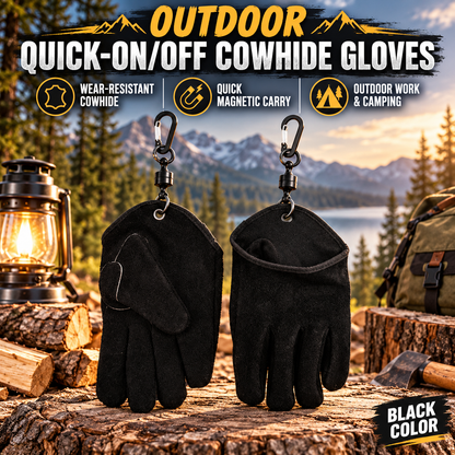 Outdoor Thickened Wear-Resistant Cowhide Work Gloves