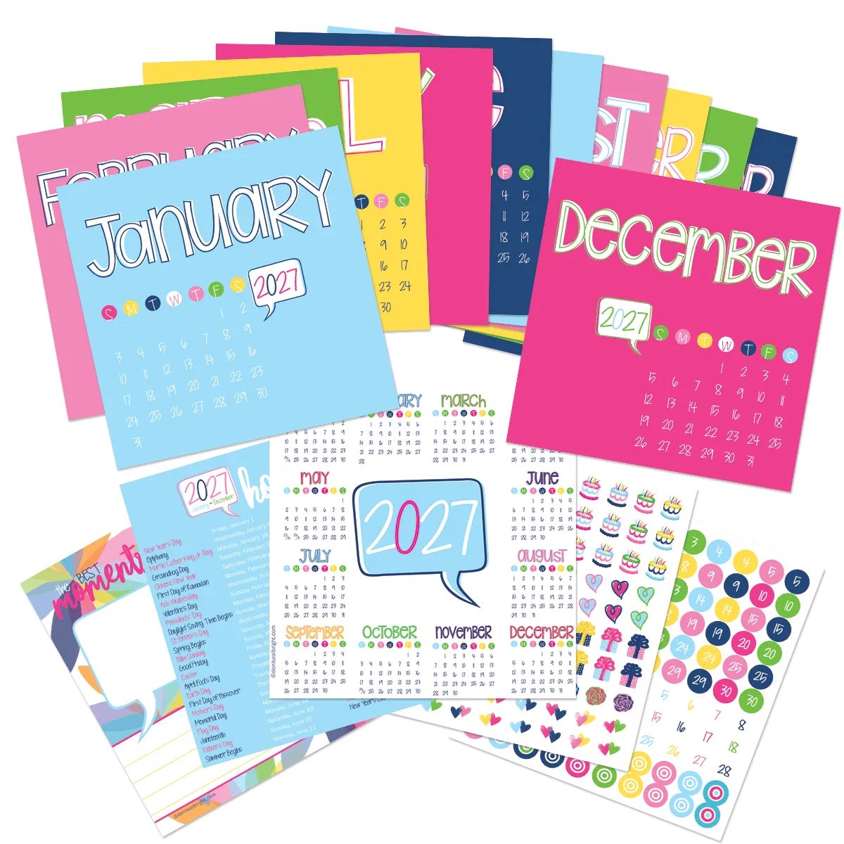 📅✨ 2027–2028 Reminder Binder – 24-Month All-in-One Life Planner