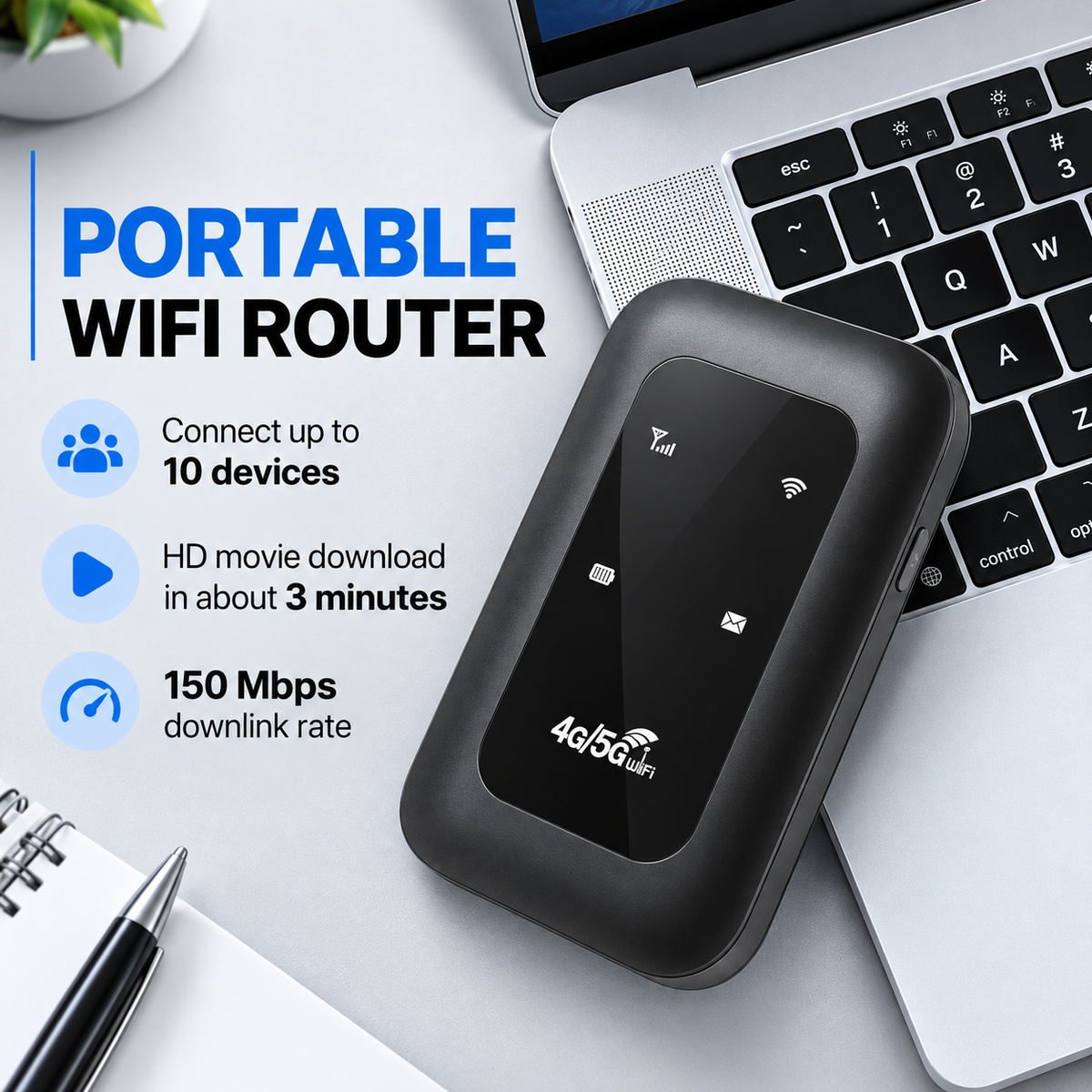 🛜No Setup. No Hassle. Just Connect📶 Pocket WiFi – Ready in Seconds 🔥