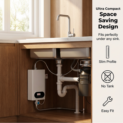 🔥 3500W Instant Electric Water Heater – Compact Tankless Design 🚿