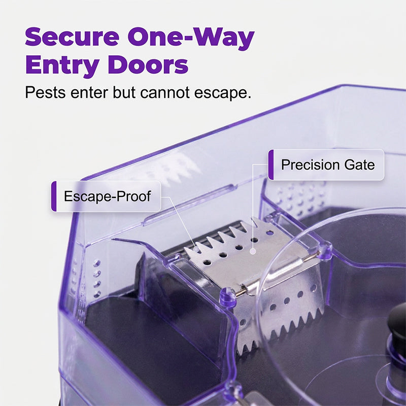 ♻️💐High-Efficiency Reusable Roach Trap – Eco-Friendly, Safe, Easy To Clean, Reusable Household Pest Catcher