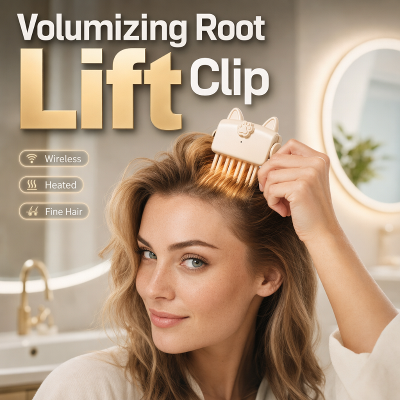 ✨ Wireless Heated Root Lift Clip – 💁‍♀️ Volumizing Hair Styling Tool