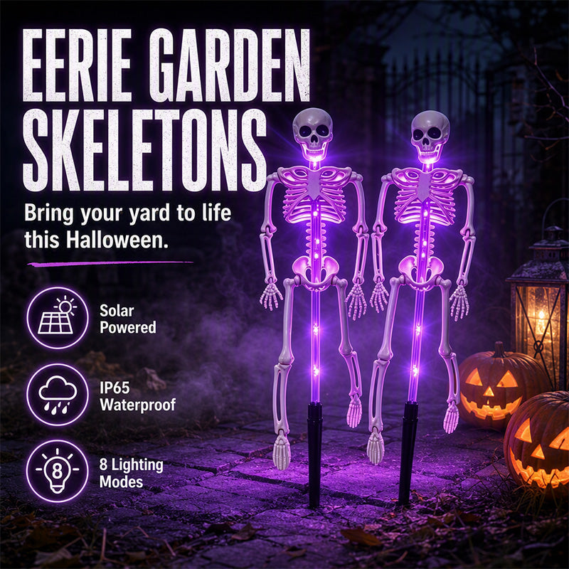 💀 Solar Skeleton Stake Light – Spooky Outdoor Halloween Pathway Decor