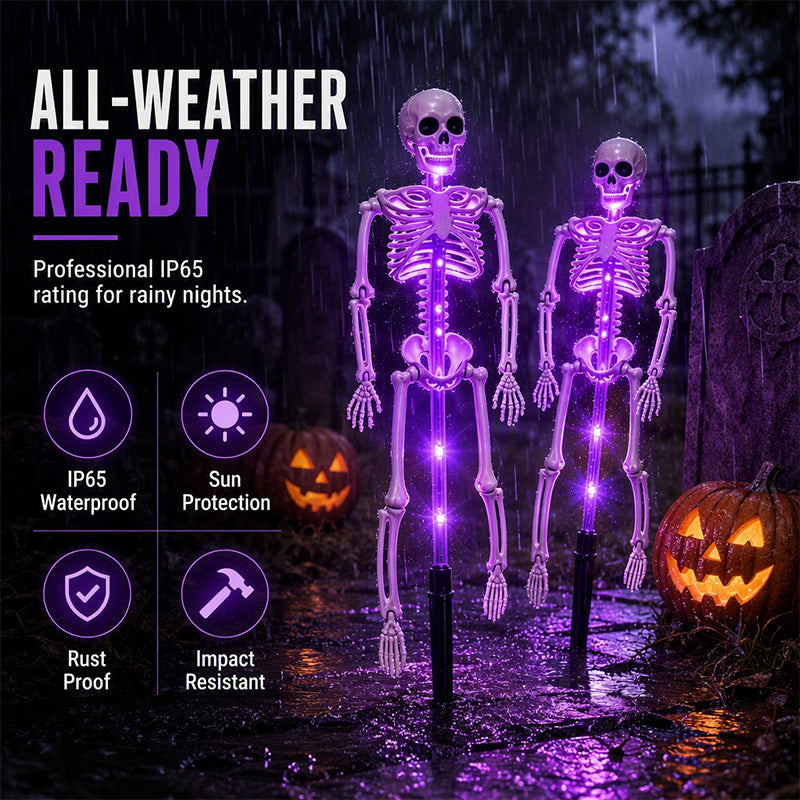 💀 Solar Skeleton Stake Light – Spooky Outdoor Halloween Pathway Decor