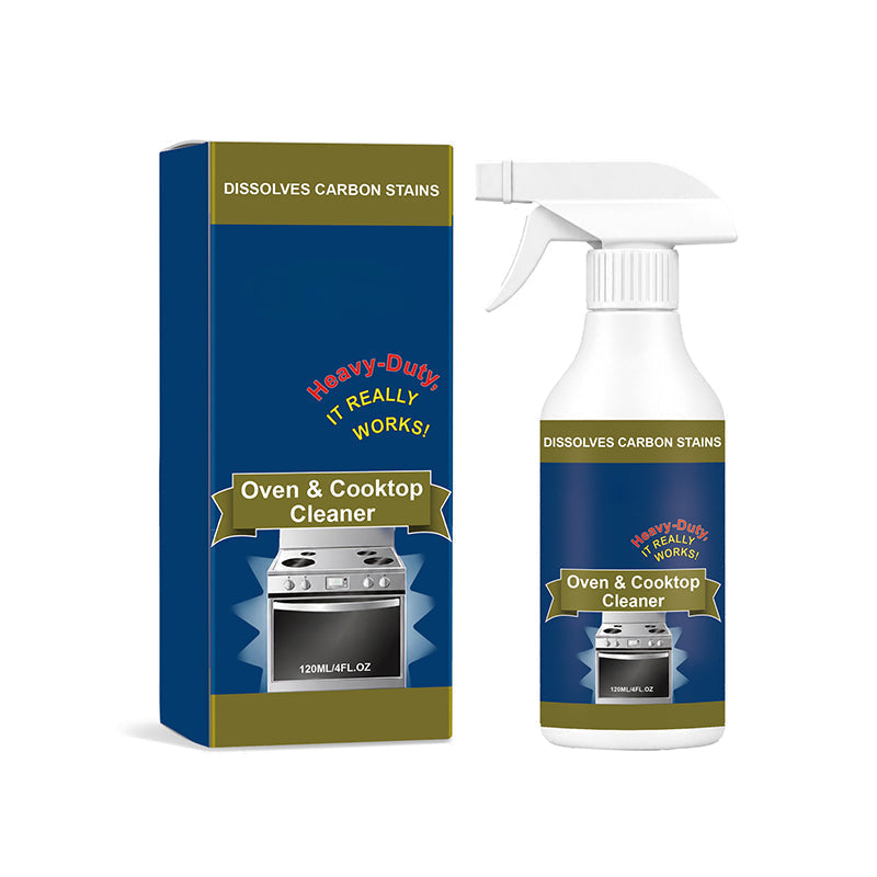 🧽 Extra Strength Oven & Cooktop Cleaner Spray – Grease & Burnt-On Residue Remover✨