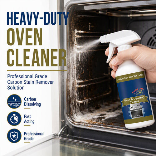 🧽 Extra Strength Oven & Cooktop Cleaner Spray – Grease & Burnt-On Residue Remover✨